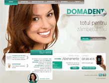 Tablet Screenshot of domadent.ro